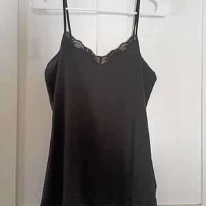 Relativity Black Cami with Lace Detail